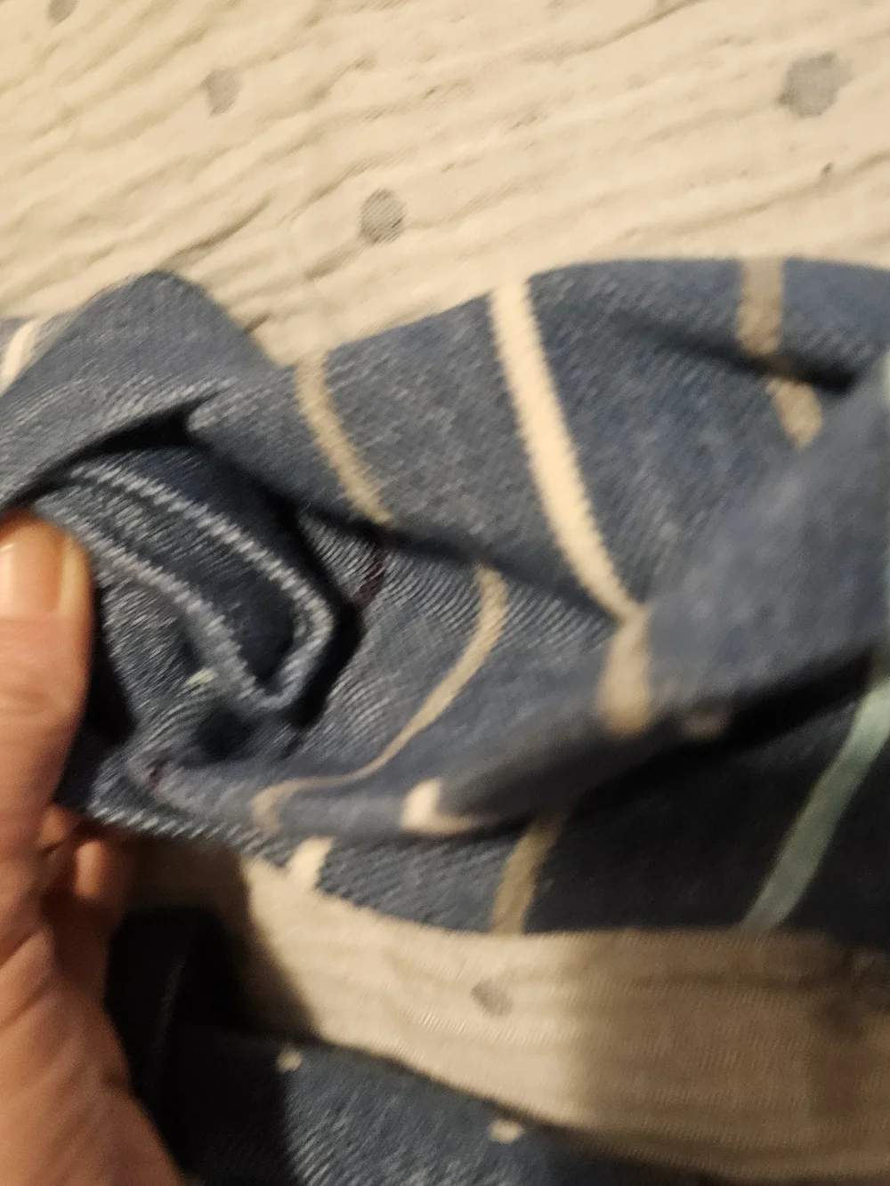 4 Blue Patterned Women's Knee-High Socks Alpaca
